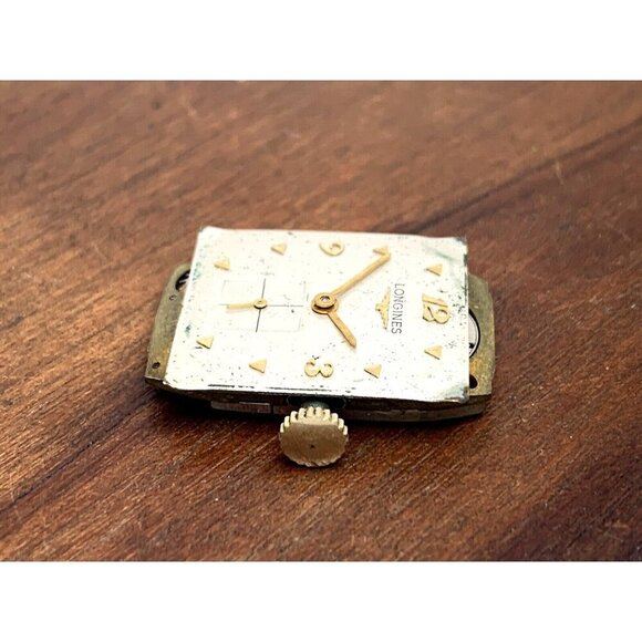 Longines Watch Silver Dial 9LT 17J Swiss Movement 1950's WORKS FOR REPAIR PARTS - Picture 5 of 8